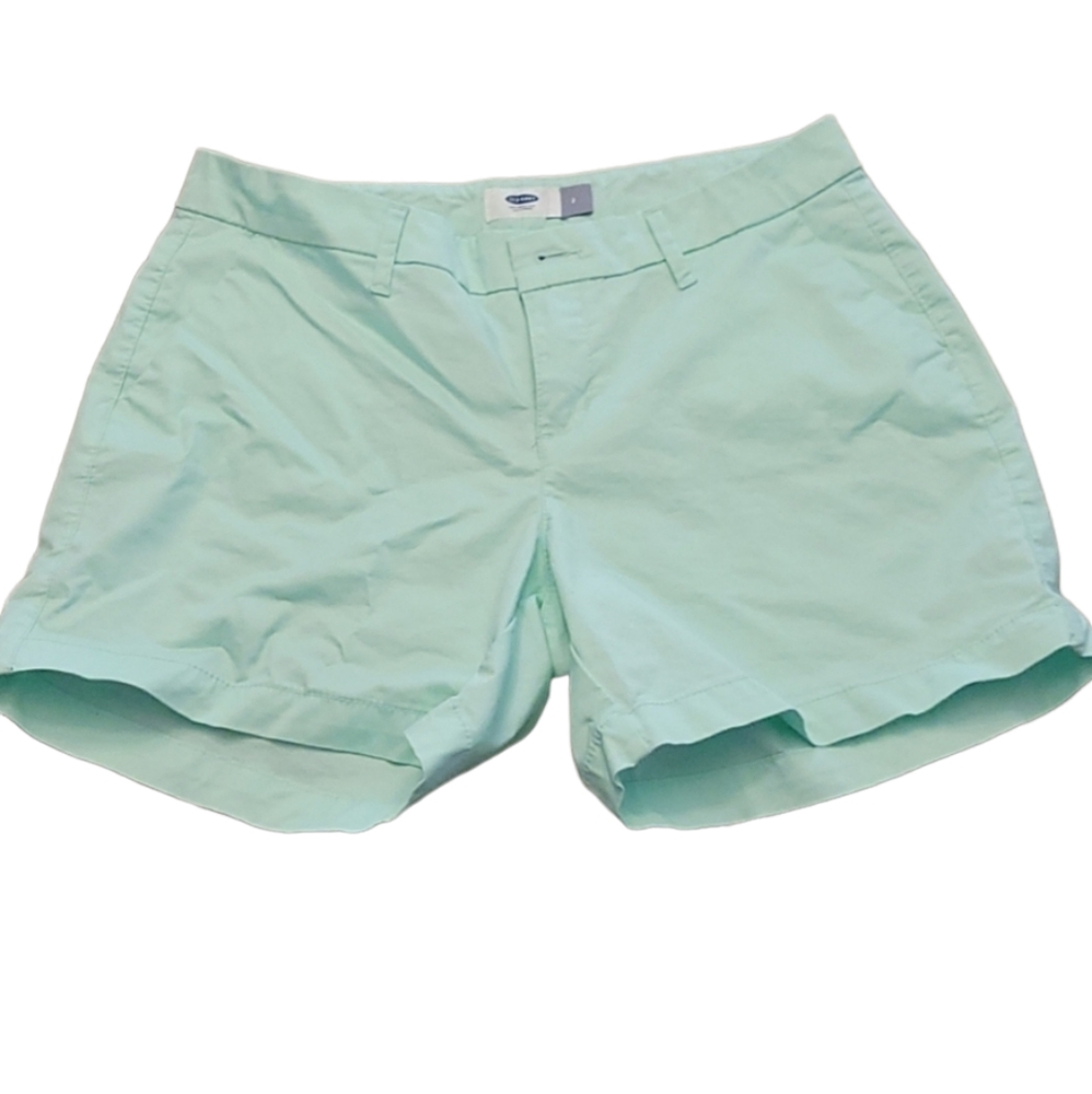 OLD NAVY Green Cotton Shorts 5" inseam Size 2